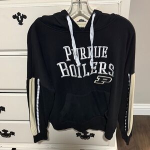 Colosseum Black and Cream Women's Hoodie